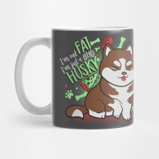 I'm just a little husky! Brown Ver. Mug